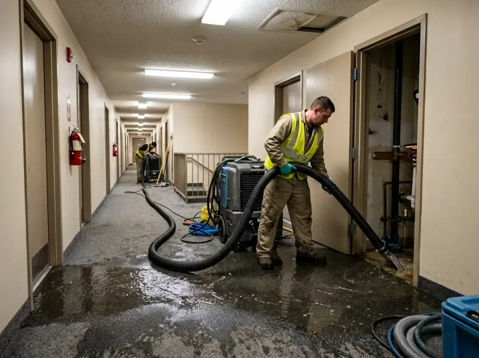 multi-unit-apartment-hallway-f-005 — frequently asked questions, Emergency Burst Pipe Water Extraction & Removal in East Bas…